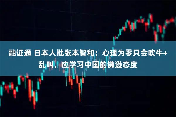 融证通 日本人批张本智和：心理为零只会吹牛+乱叫，应学习中国的谦逊态度