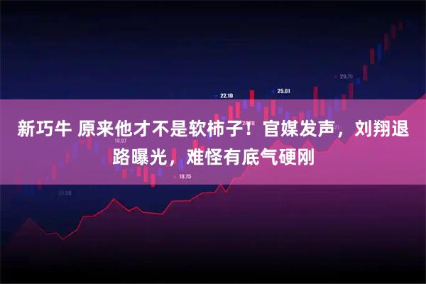 新巧牛 原来他才不是软柿子！官媒发声，刘翔退路曝光，难怪有底气硬刚